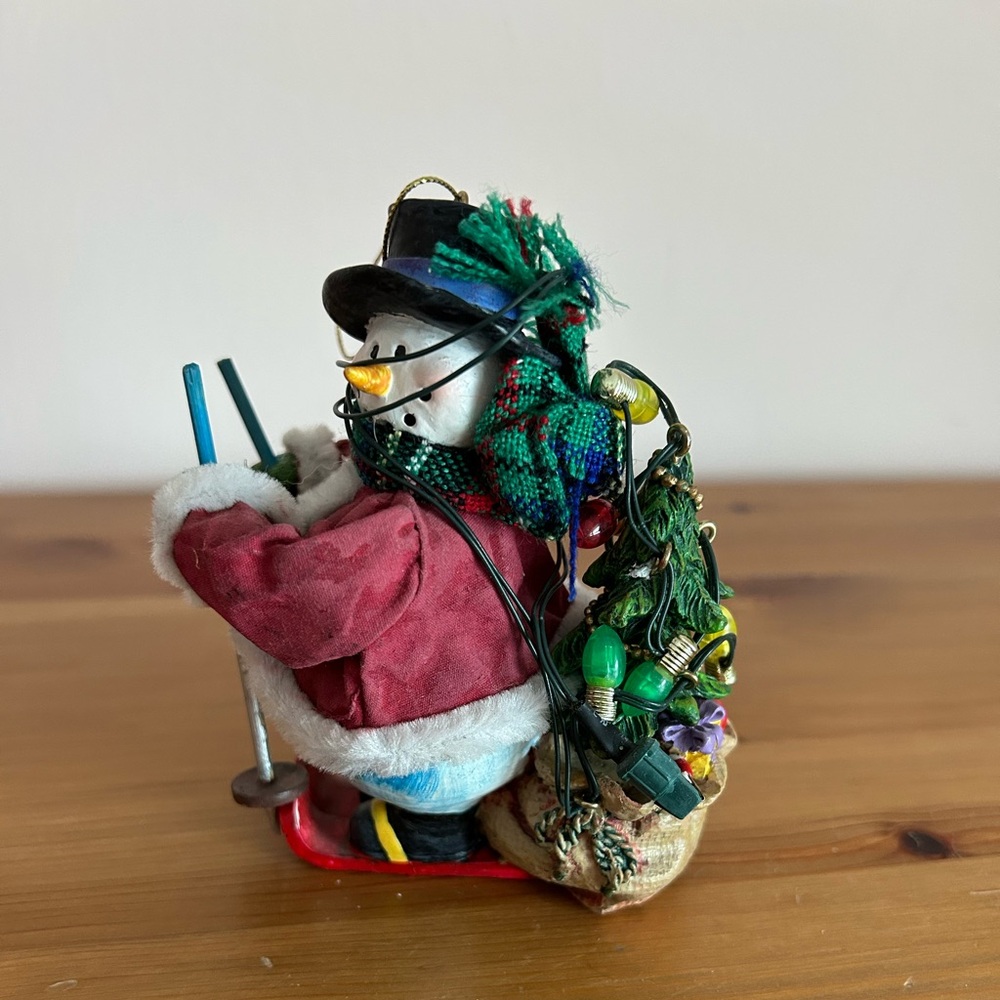 Snowman ⛄️ Skiing Ornament